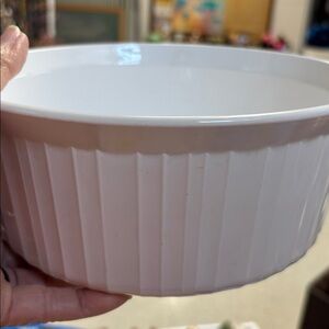 Corning White French White Casserole Dish